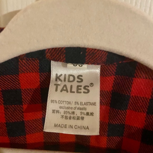 Christmas Boys plaid flannel  up onesie • Holiday onesie • Buffalo Plaid 18 mo - Picture 5 of 5